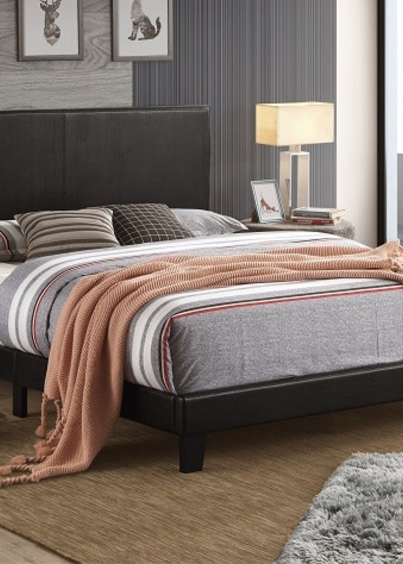 Crown Mark YATES TWIN PLATFORM BED