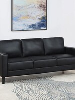 COASTER Track Arm Sofa    Black