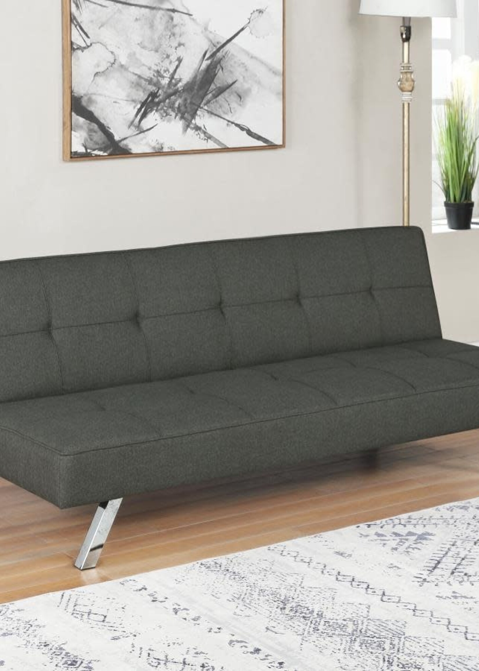 COASTER Tufted Convertible Sofa Bed Grey