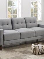 COASTER Track Arm Tufted Sofa Grey