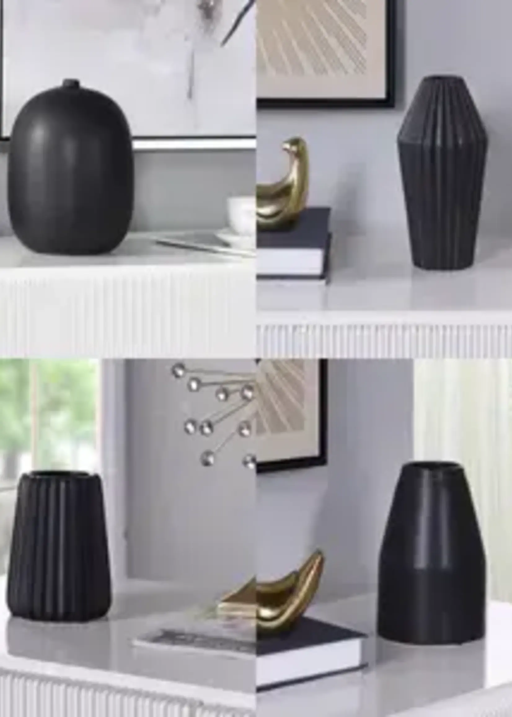 DANN FOLEY LIFESTYLE VASE Small Smooth BLACK