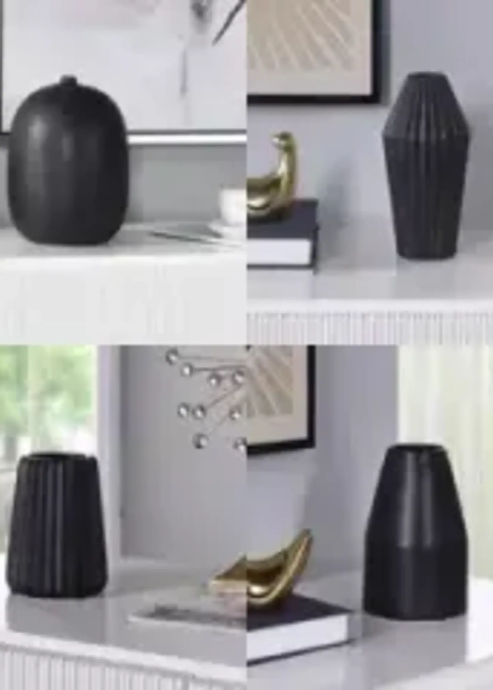 DANN FOLEY LIFESTYLE VASE Small Smooth BLACK