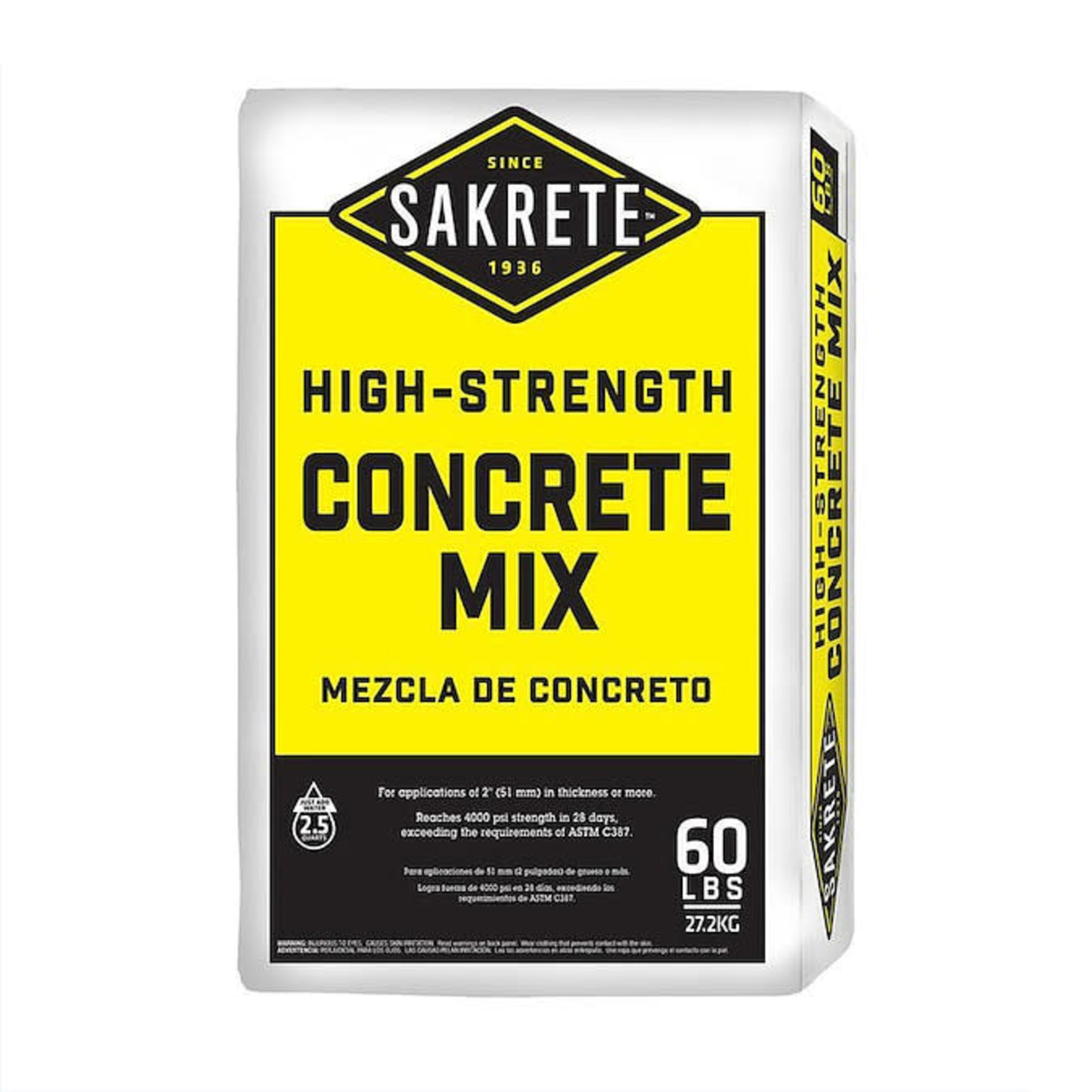 60 lb. Bag of High-Strength Concrete Mix