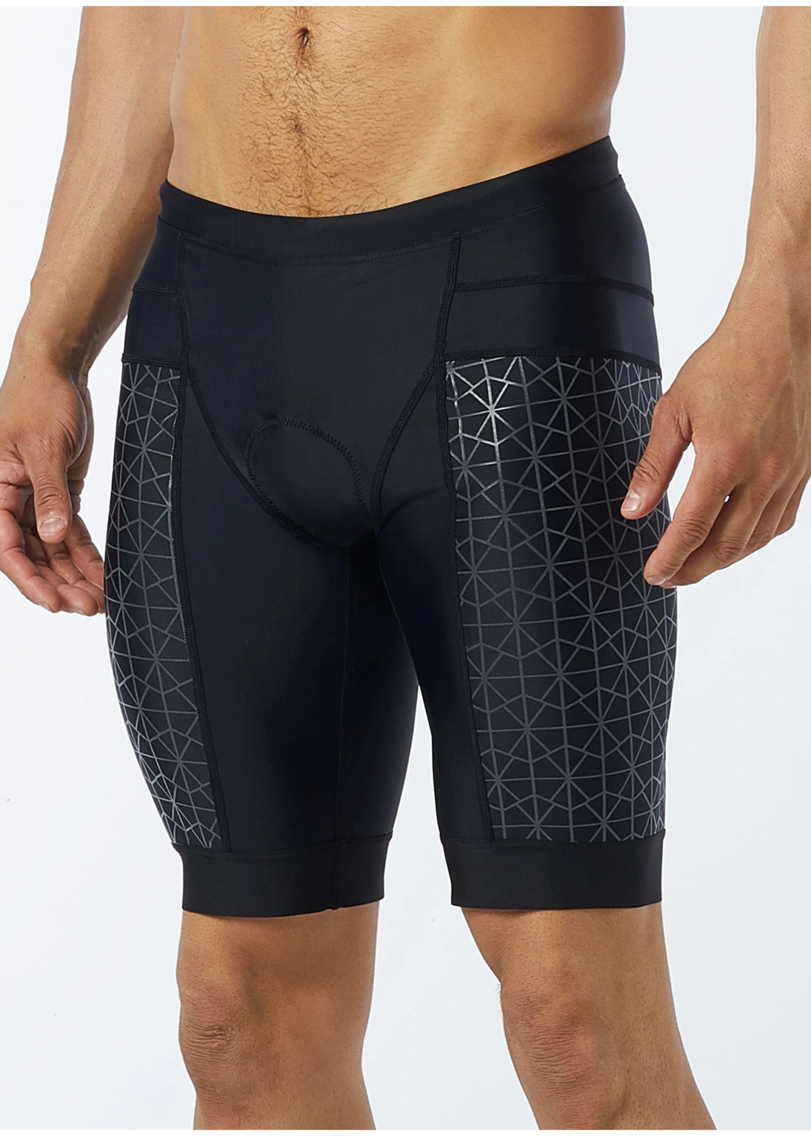 Men's 9 inch Competition Tri Short 022 Black/Black