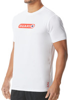 Guard Short Sleeve Rashguard 100 White