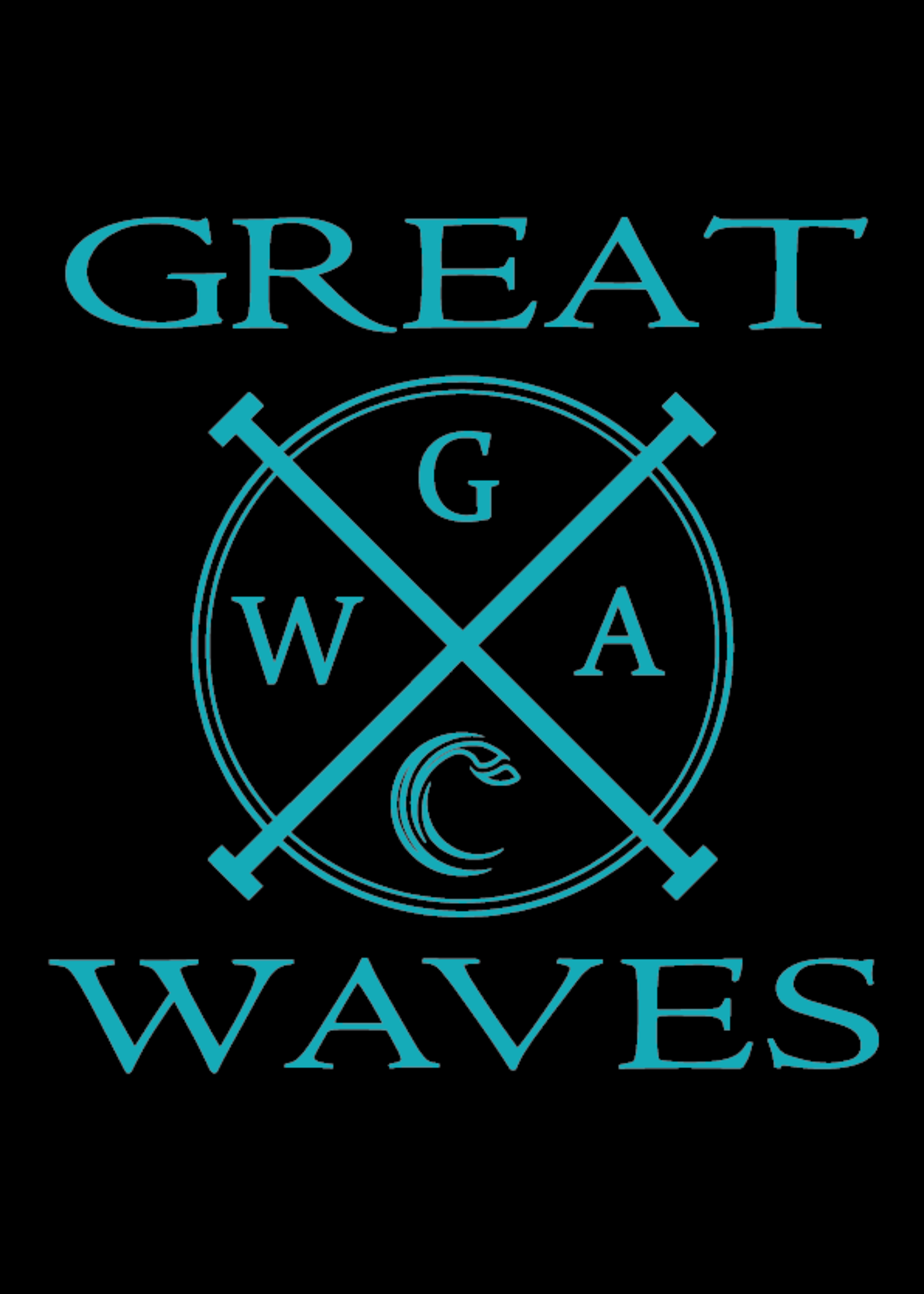 Great Waves Aquatics Club Parka Logo