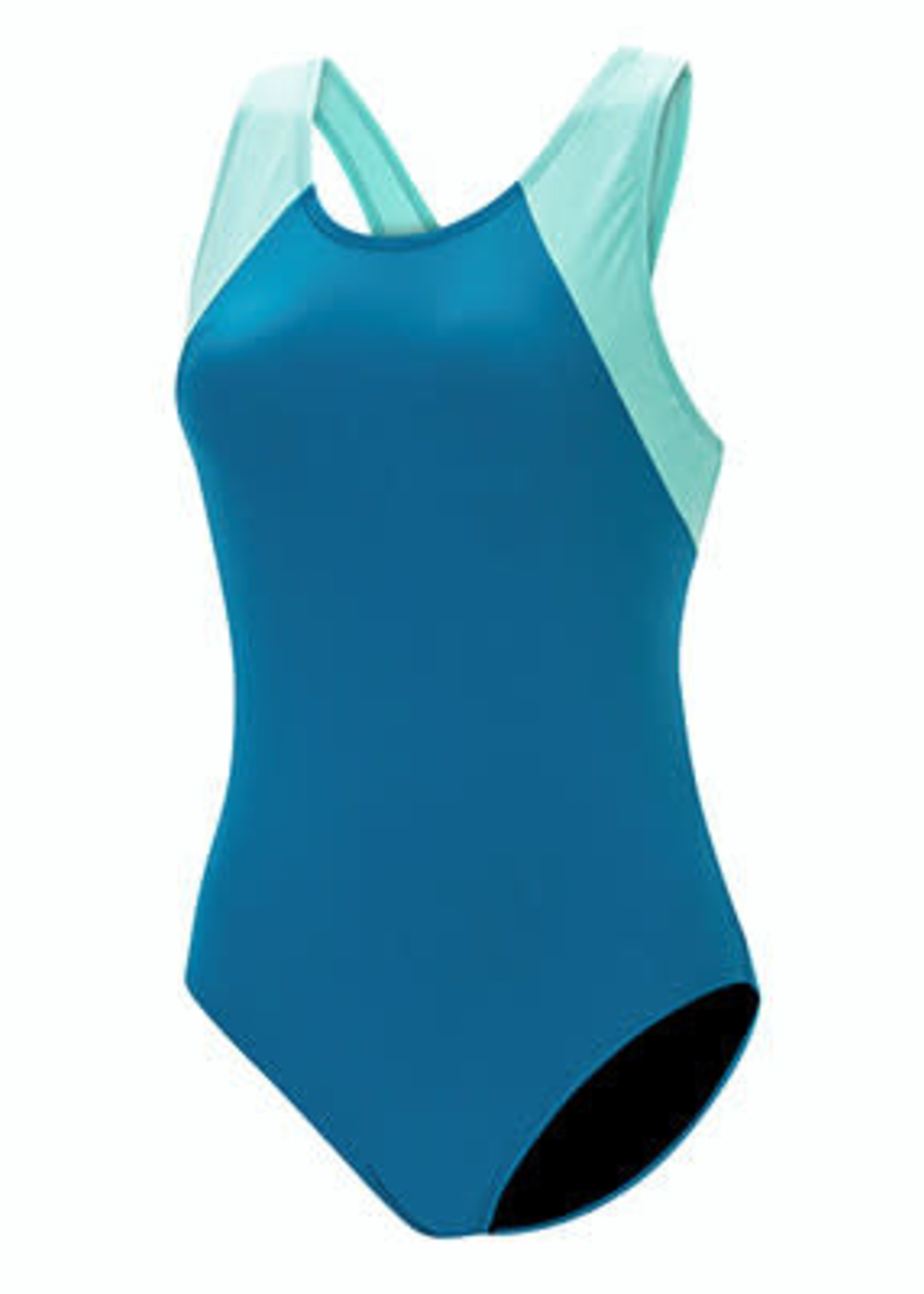 AQUASHAPE Color Blocked Moderate Lap Suit B84 Turquoise Mint