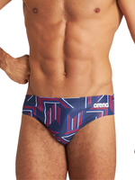 Puzzled - Brief 740 Navy/Red