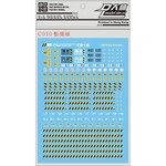 DL DL DECAL C010 WARNING (YELLOW/BLACK)