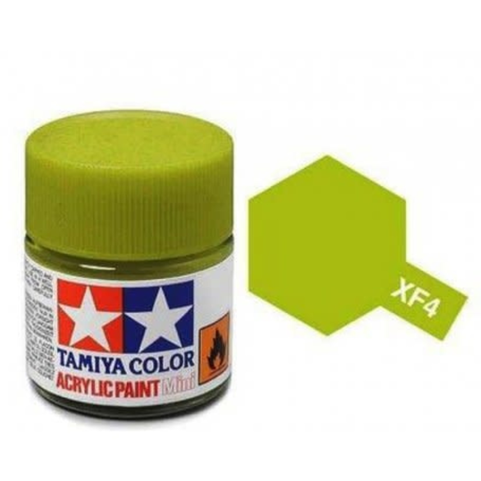 TAMIYA TAMIYA ACRYLIC XF-04 FLAT YELLOW GREEN
