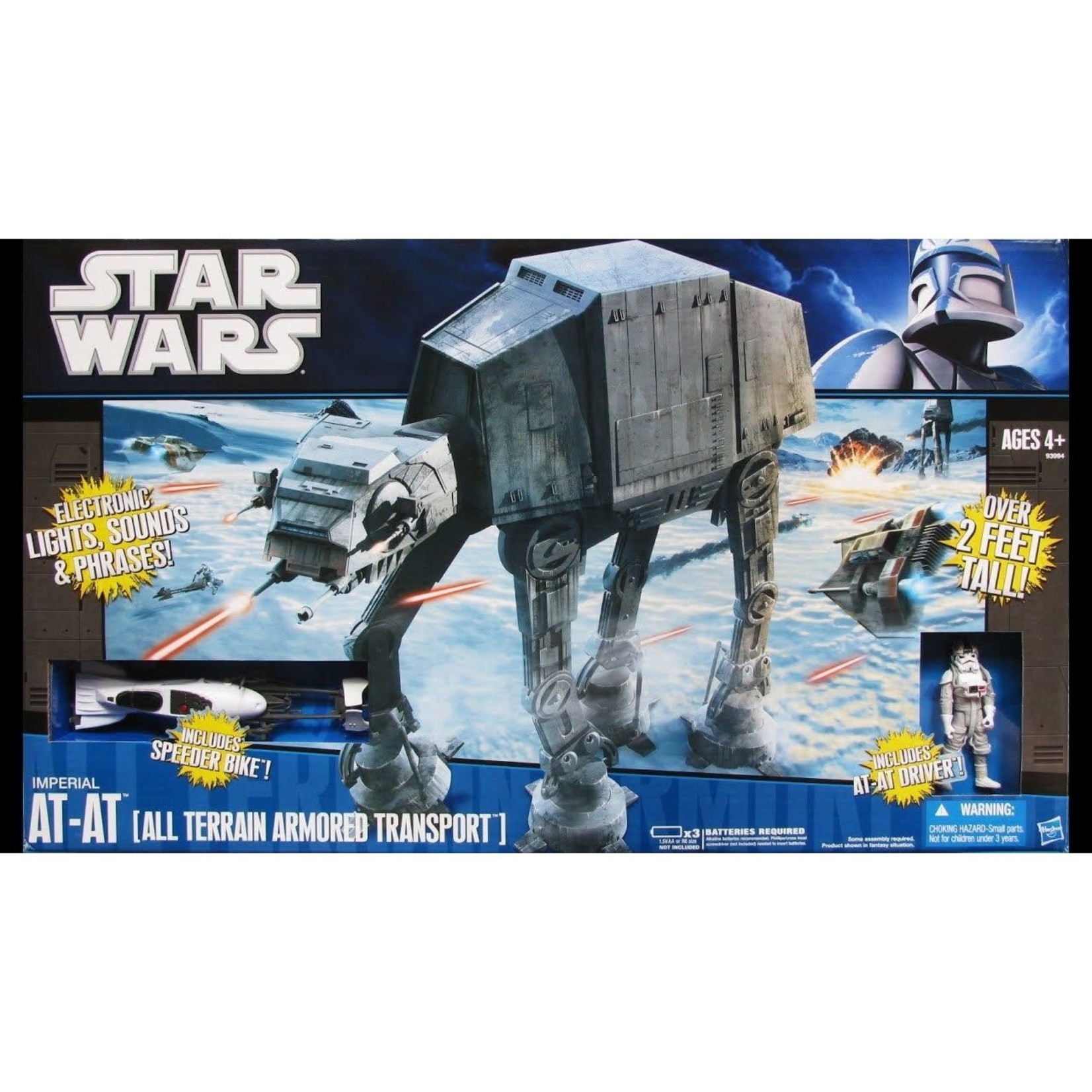 Hasbro STAR WARS LEGACY 2010 AT-AT WALKER WITH SPEEDER BIKE - Fire