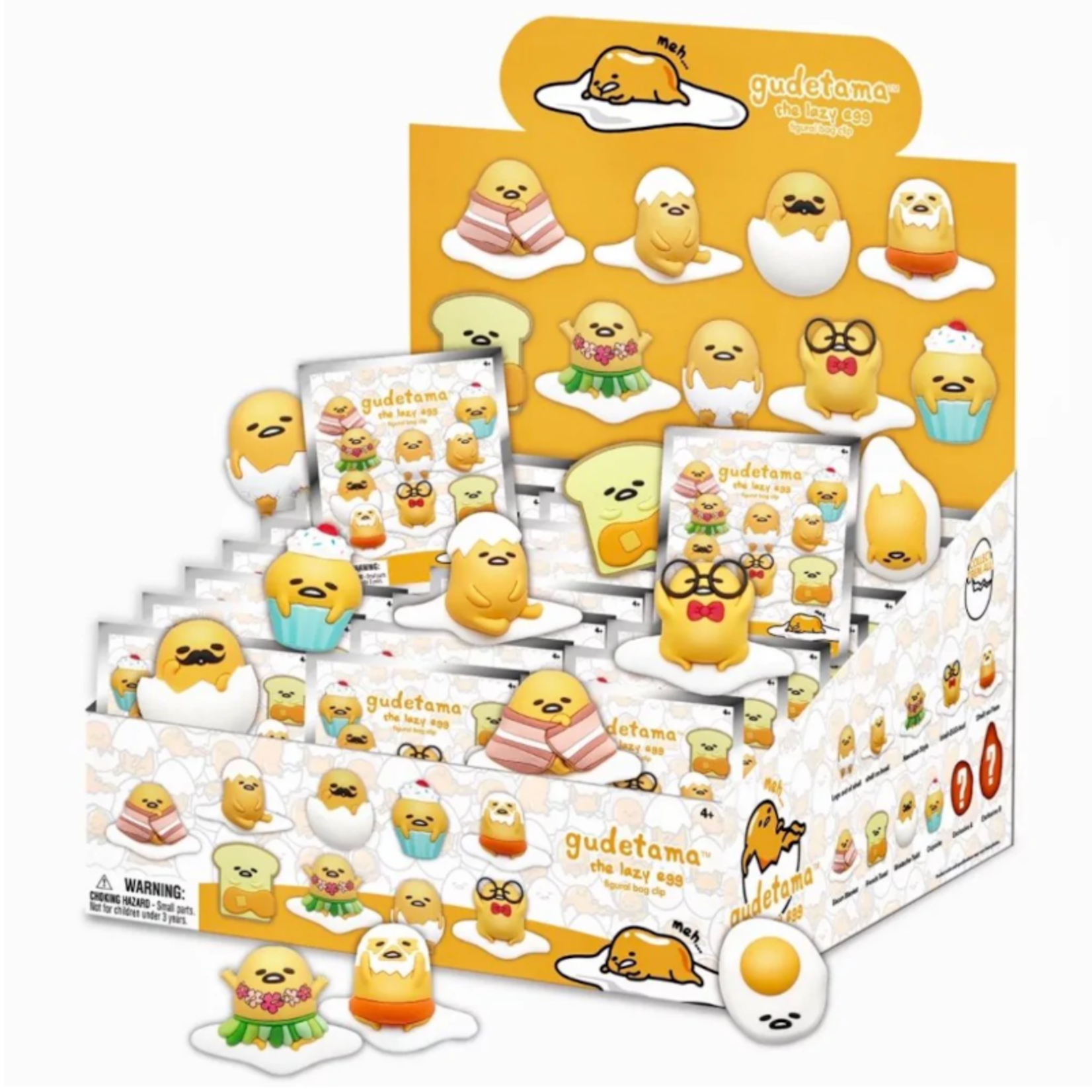 Sanrio GUDETAMA PVC FIGURAL BAG CLIP