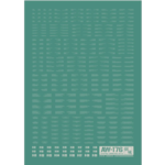 MADWORKS MADWORKS AW-176 WATERSLIDE DECALS:SYSTEM MARKINGS 04 (WHITE)