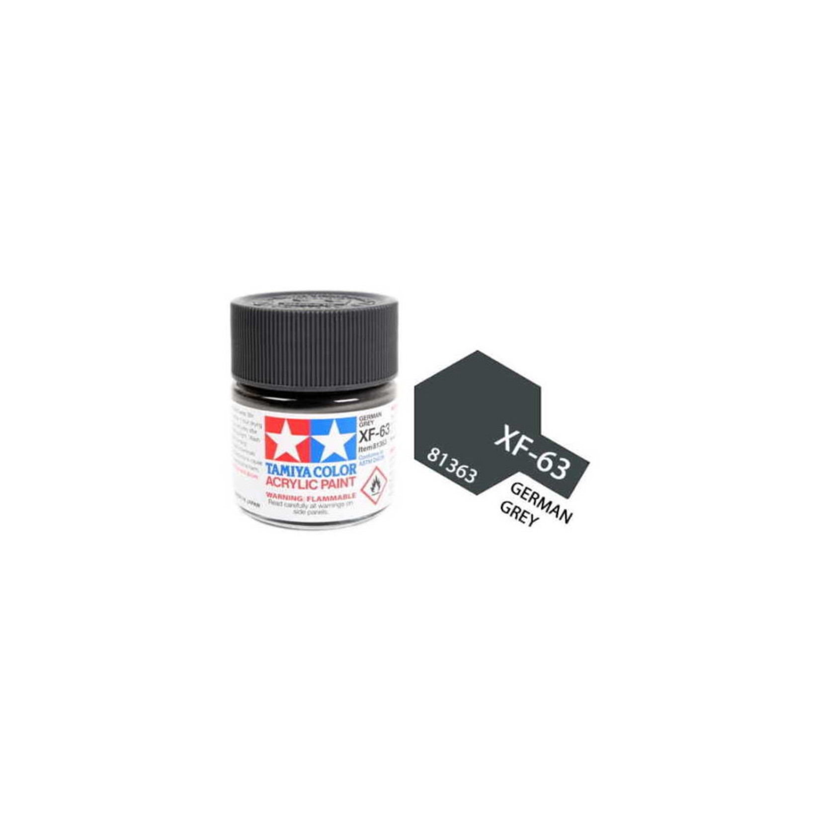 TAMIYA TAMIYA ACRYLIC XF-63 FLAT GERMAN GREY