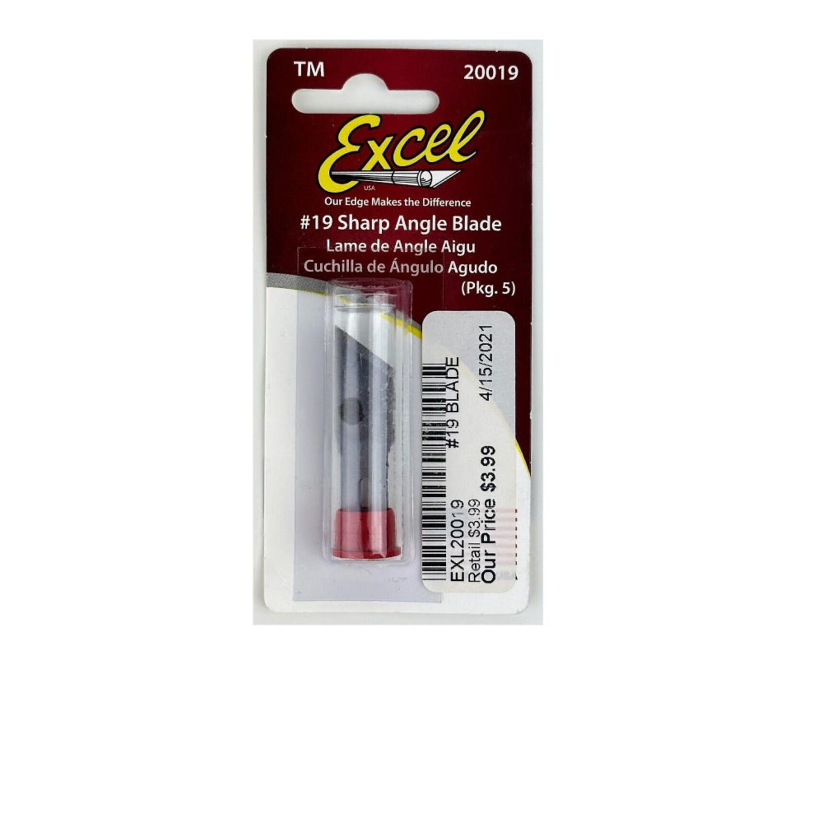 Excel BLADE #19 SHARP ANGLE (EXCEL 20019)