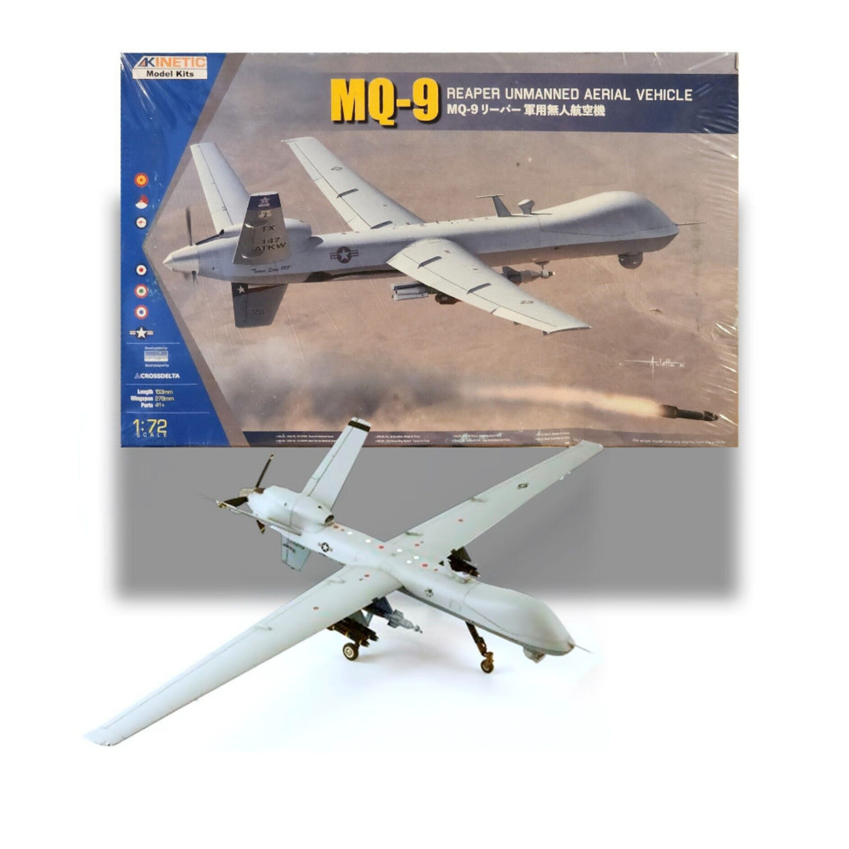 KINETIC 1/72 MQ-9 REAPER UNMANNED AERIAL VEHICLE