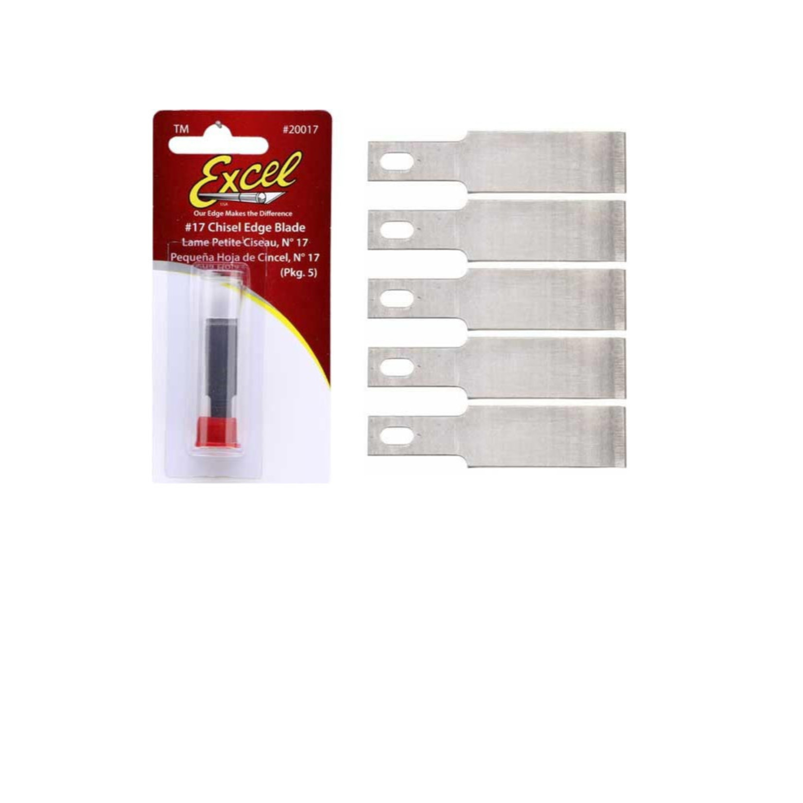 Excel BLADE #17 SMALL CHISEL EDGE BLADE (EXCEL 20017)