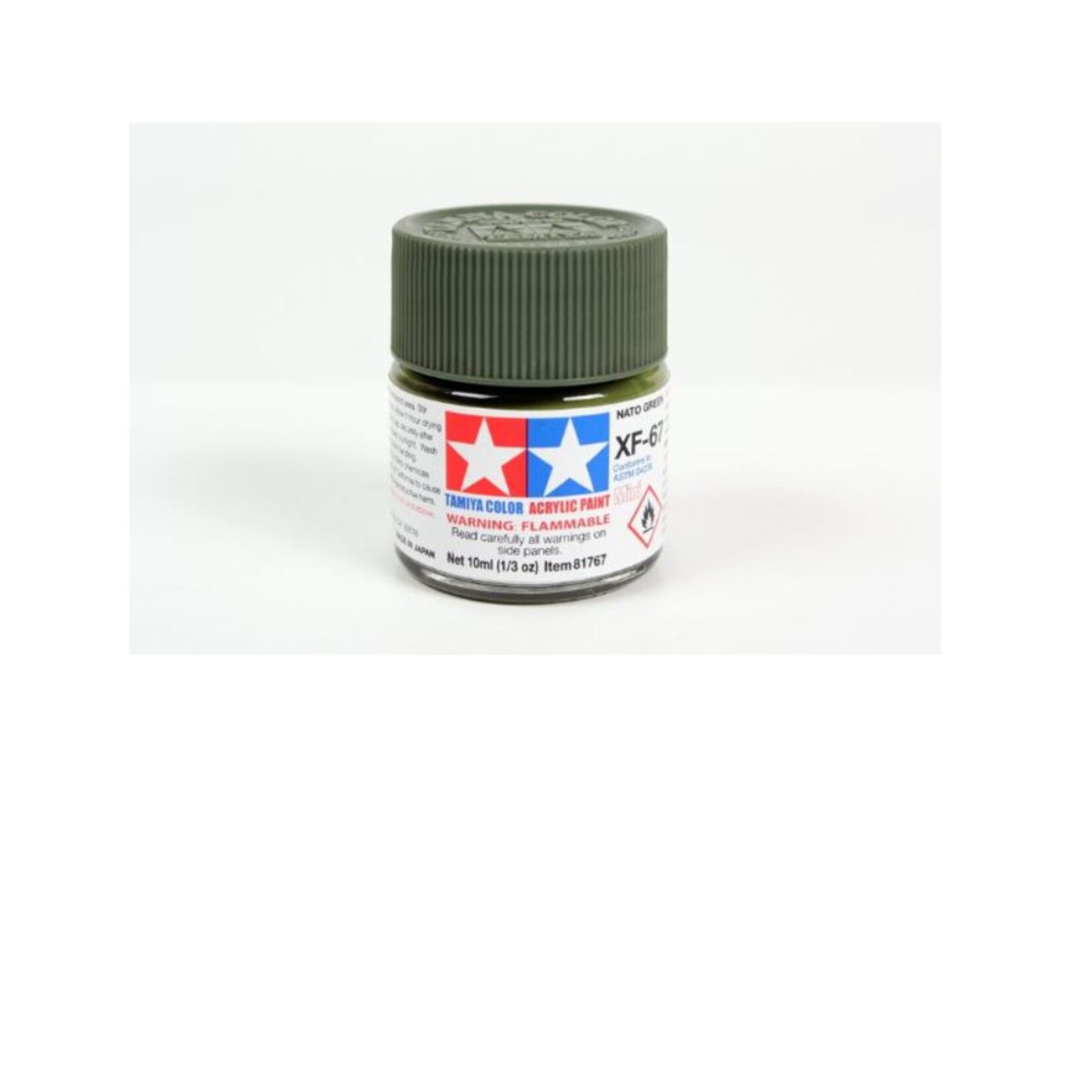 TAMIYA TAMIYA ACRYLIC XF-67 FLAT NATO GREEN