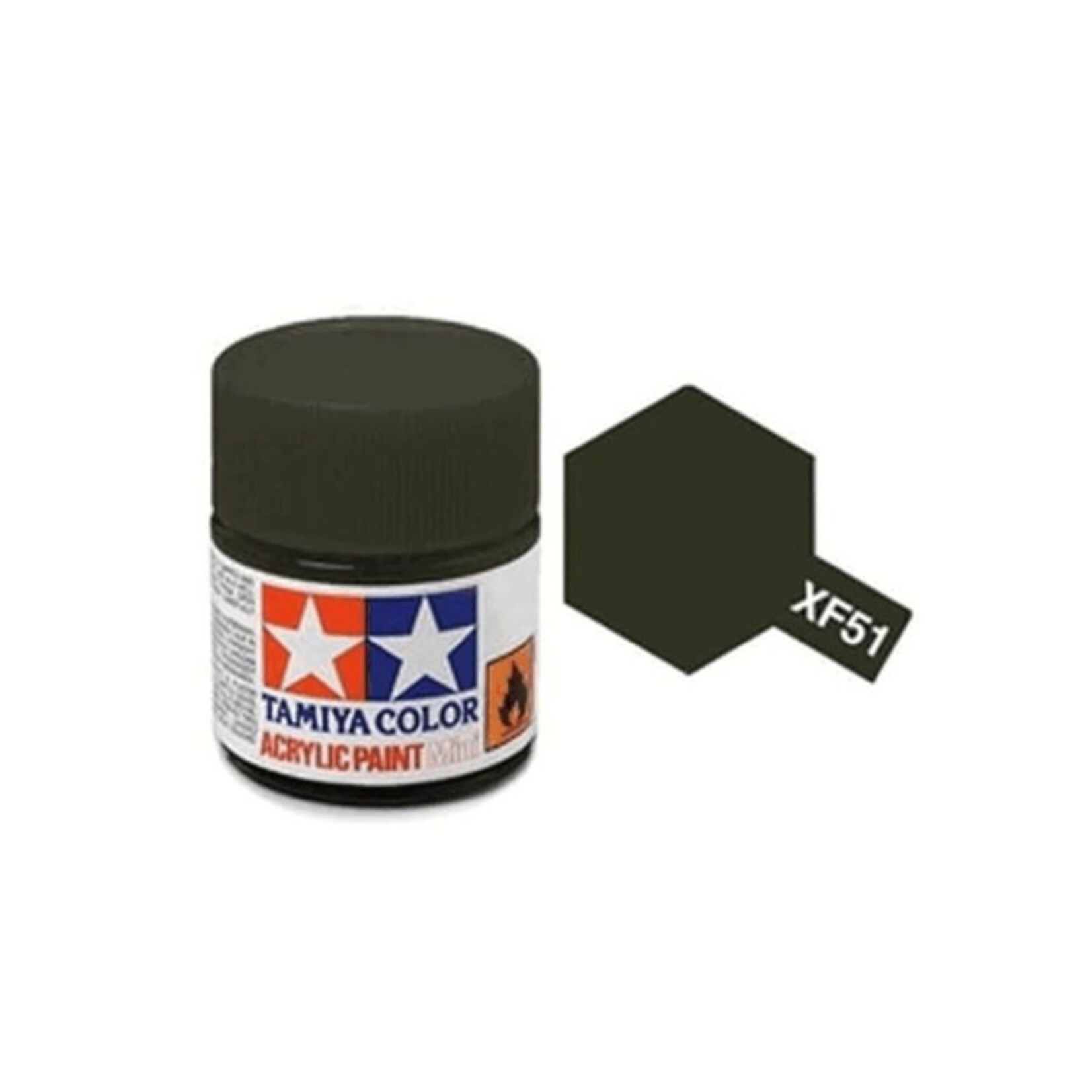 TAMIYA TAMIYA ACRYLIC XF-51 FLAT KAKHI DRAB