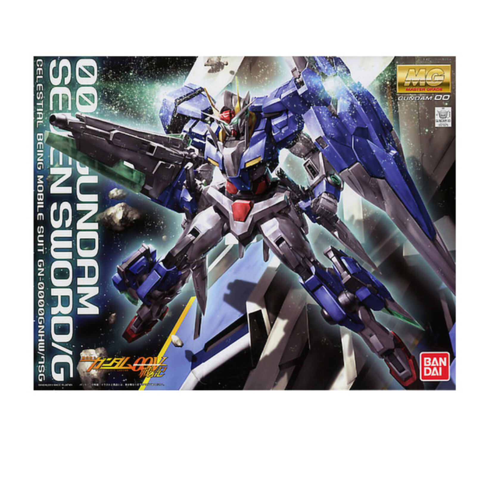BANDAI MG 00 1/100 GUNDAM 00V GN-0000GNHW/7SG GUNDAM 00 SEVEN SWORD/G