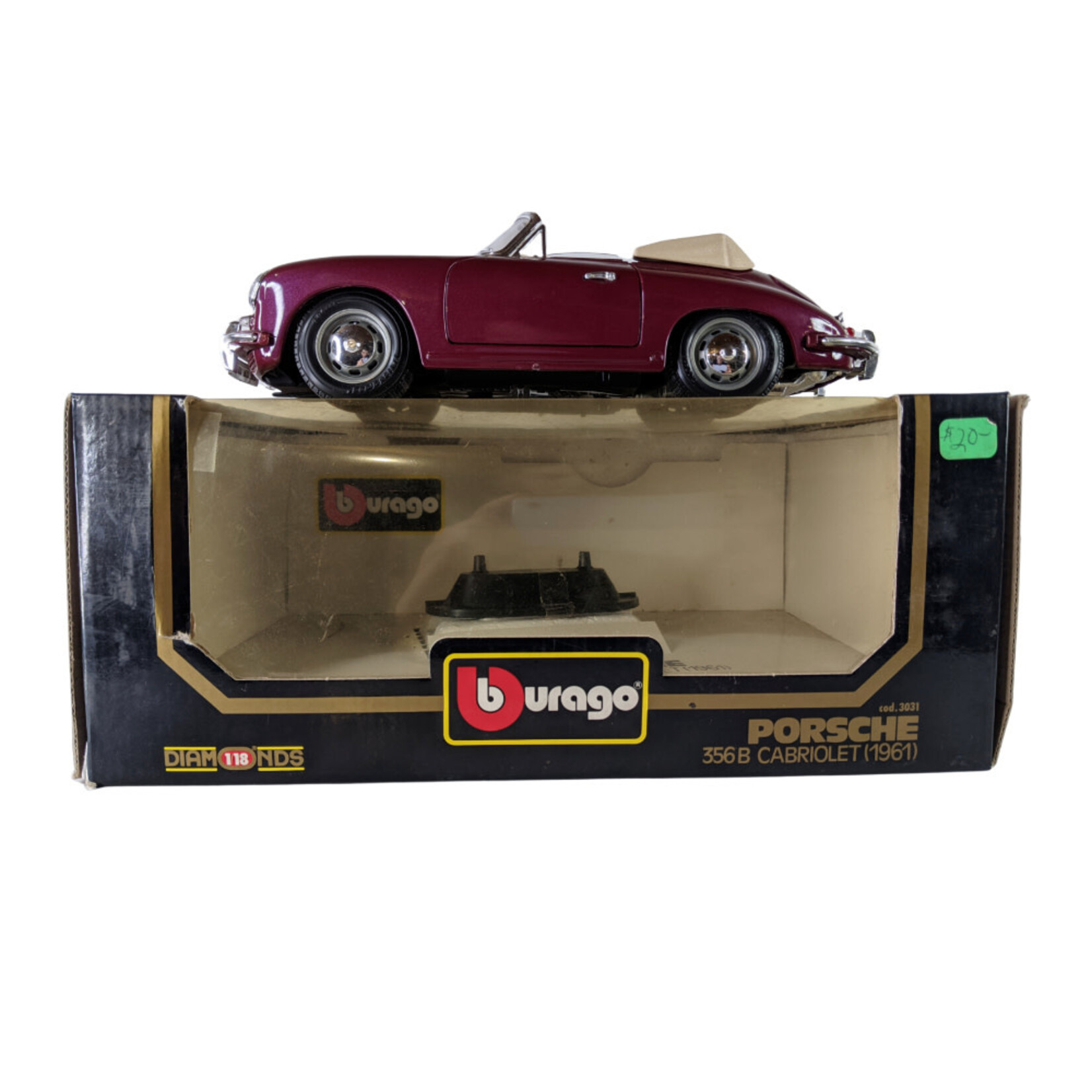 BURAGO BURAGO DIAMONDS 1:18 PORSCHE 356B CABRIOLET (1961)