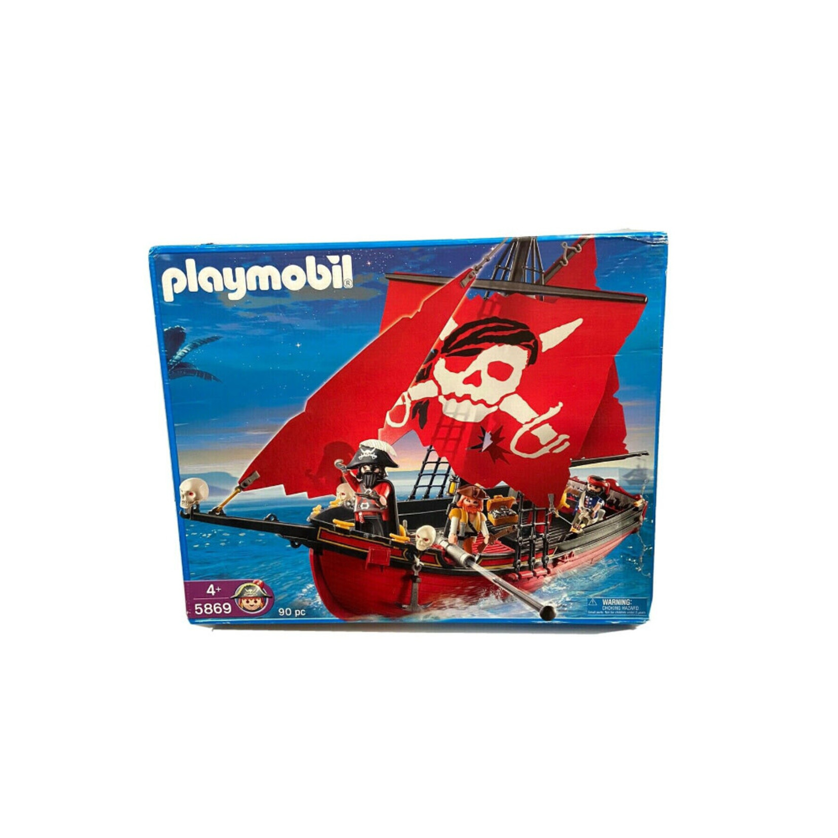 PLAYMOBIL PLAYMOBIL SET 5869 RED BANNER PIRATE SHIP