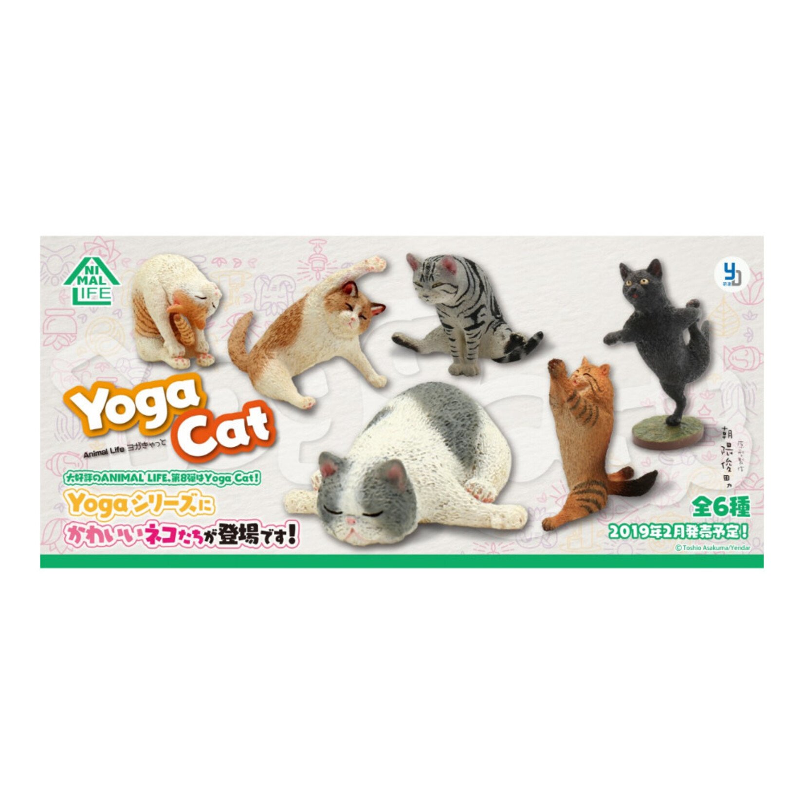 UNION CREATIVE ANIMAL LIFE YOGA CAT ASSORTMENT FIGURE