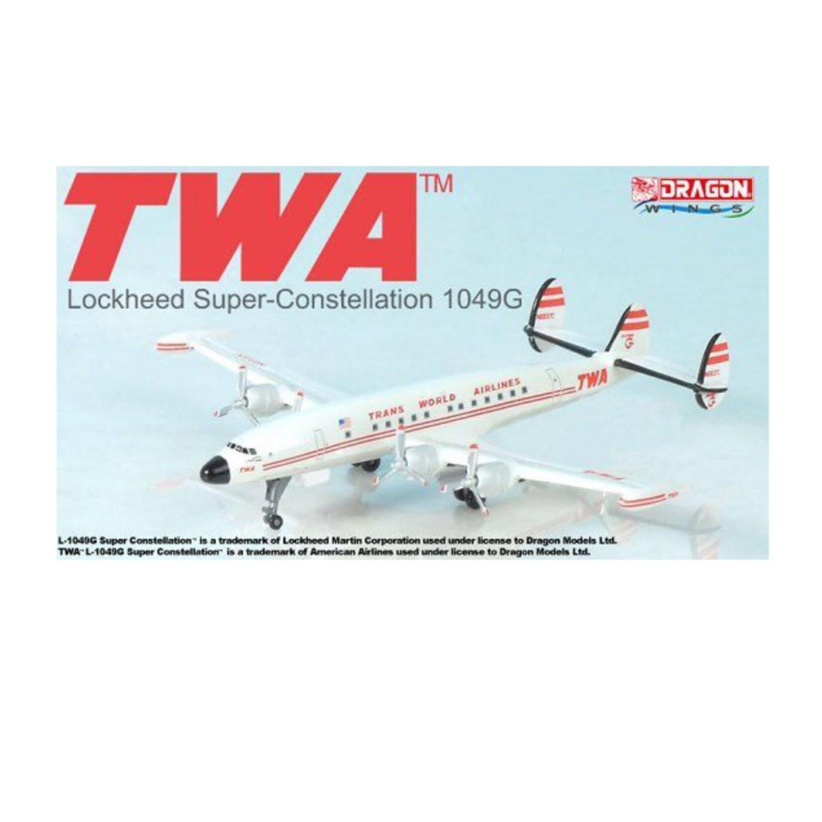 DRAGON WING DRAGON WINGS 1/400 TWA SUPER CONSTELLATION L-1049G IN TIN BOX