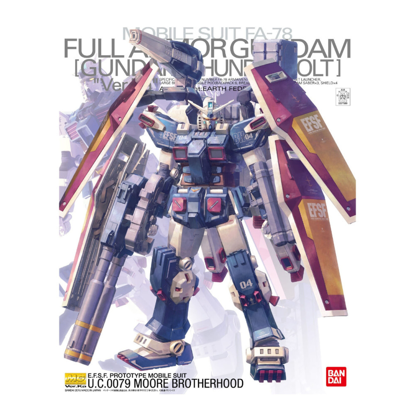 BANDAI MG UC 1/100 FA-78 FULL ARMOR GUNDAM [GUNDAM THUNDERBOLT] VER. KA