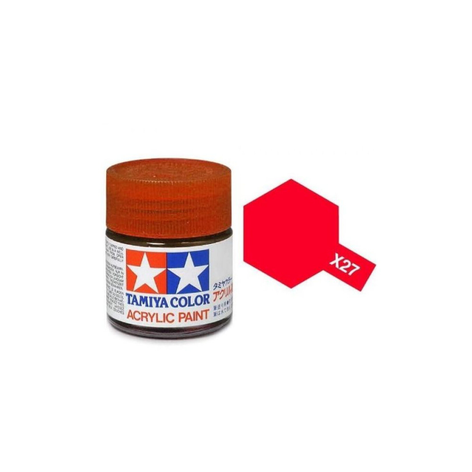 TAMIYA TAMIYA ACRYLIC X-27 CLEAR RED