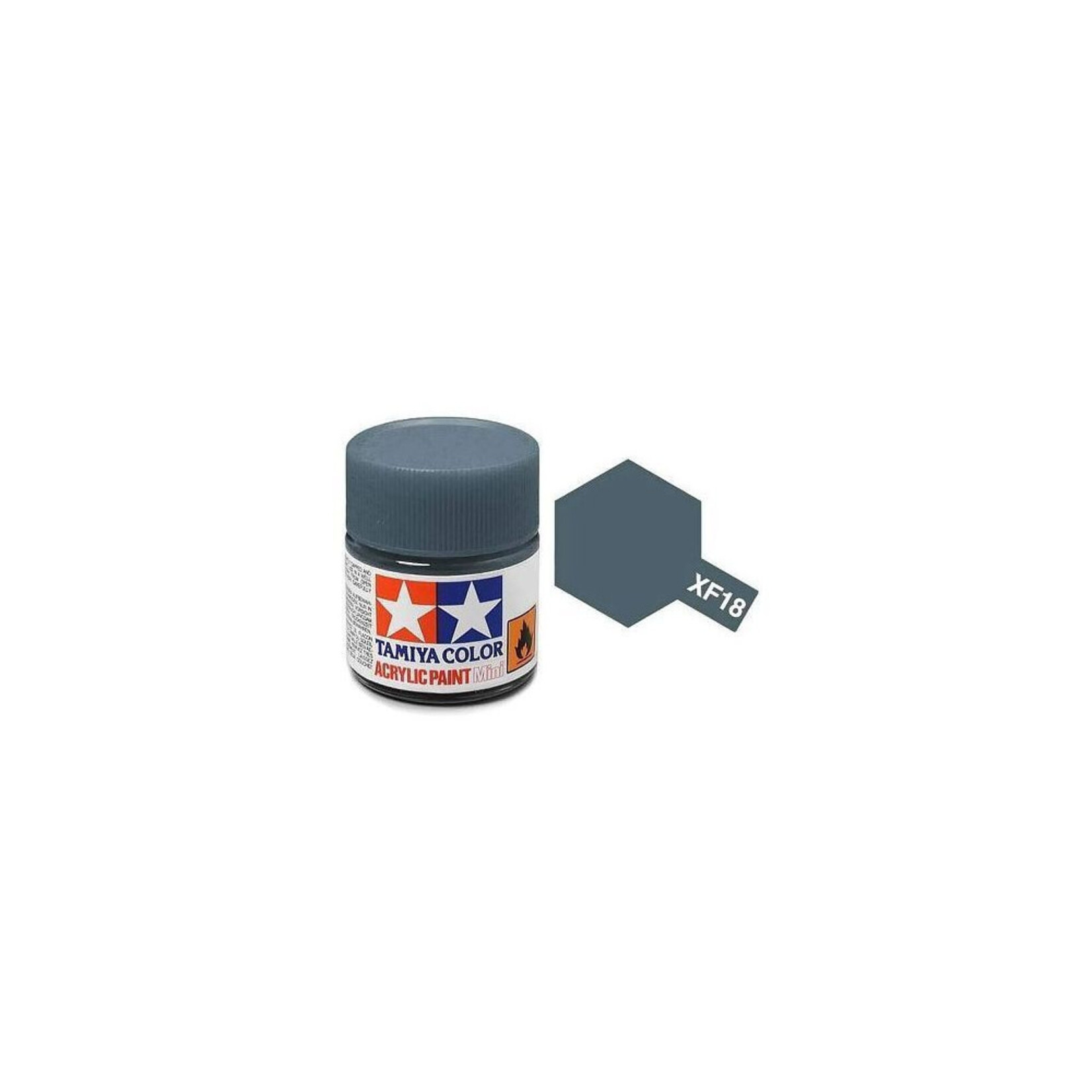 TAMIYA TAMIYA ACRYLIC XF-18 FLAT MEDIUM BLUE
