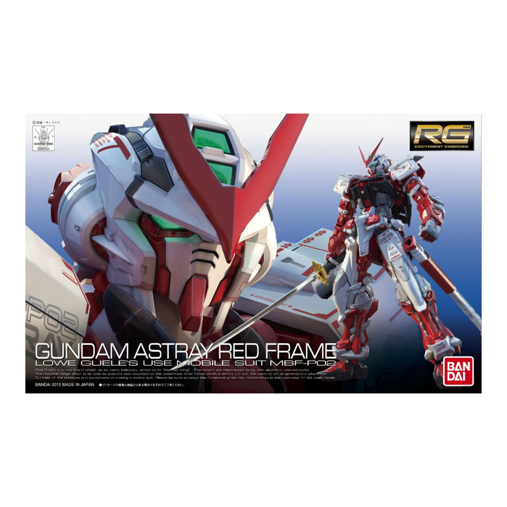 BANDAI RG #19 1/144 GUNDAM ASTRAY RED FRAME MBF-P02