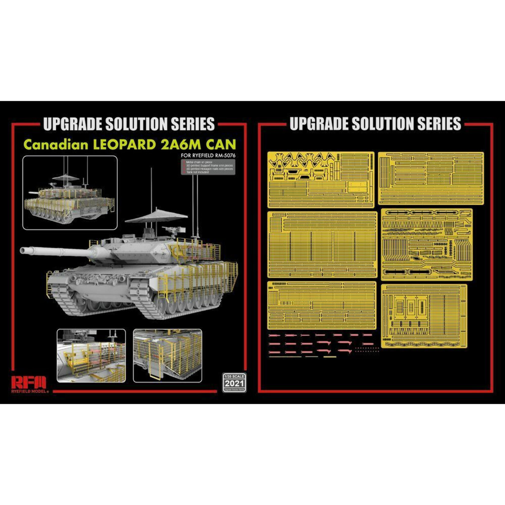 RYEFIELD MODEL RYEFIELD MODEL 1/35 PHOTO ETCHED PARTS FOR CANADIAN LEOPARD 2A6M CAN