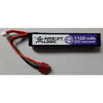 AIRSOFTLOGIC AIRSOFT LOGIC 11.1V LIPO 1100MAH SHORT STICK WITH DEAN (AL-LPB11-STK-BT-D)