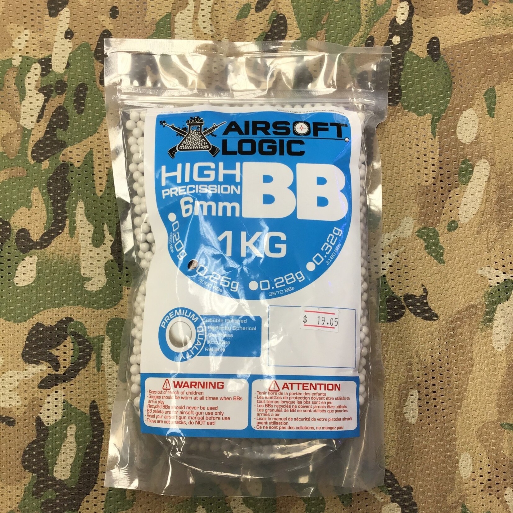 AIRSOFTLOGIC AIRSOFT LOGIC BB 0.25G (4000 RDS) (AL BB025-1KG)