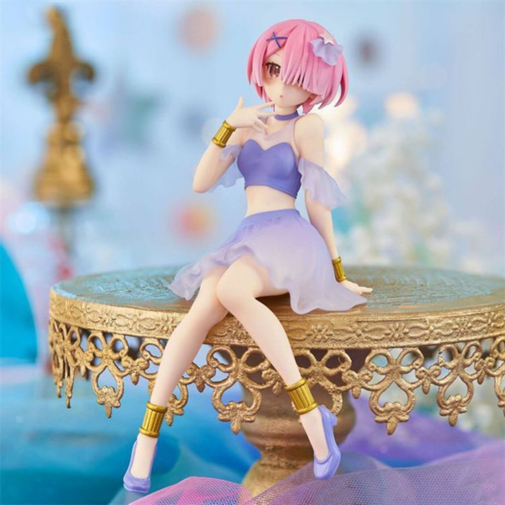 FURYU FURYU RE:ZERO STARTING LIFE IN ANOTHER WORLD NOODLE STOPPER -RAM TWINKLE PARTY- FIGURE