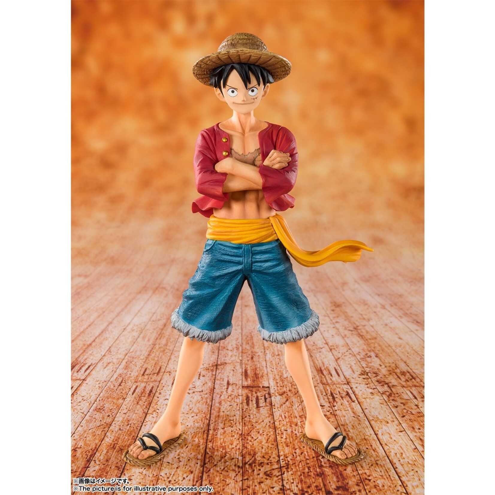 BANDAI FIGUARTS ZERO ONE PIECE STRAW HAT LUFFY FIGURE