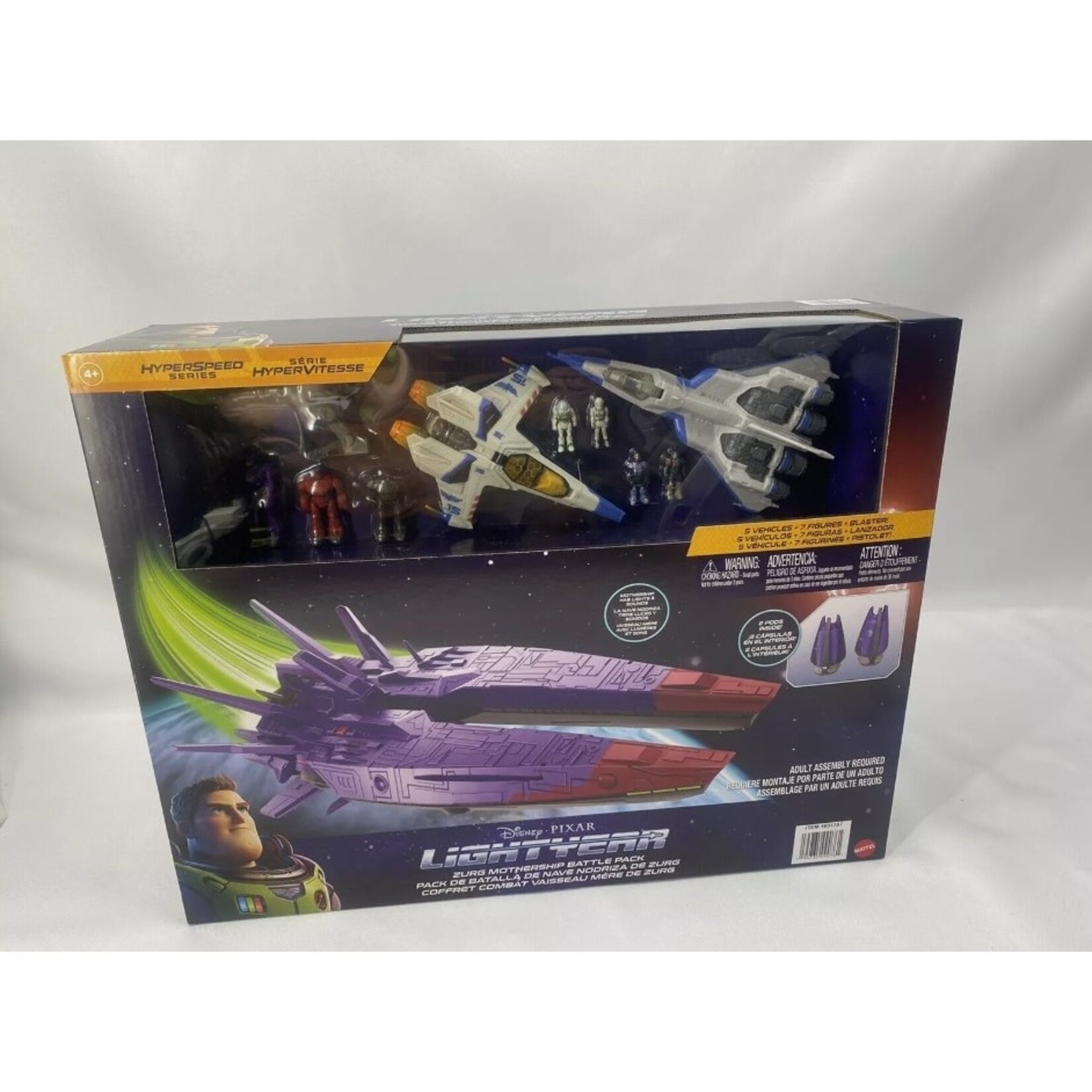 Mattel DISNEY LIGHTYEAR ZURG MOTHERSHIP BATTLE PACK