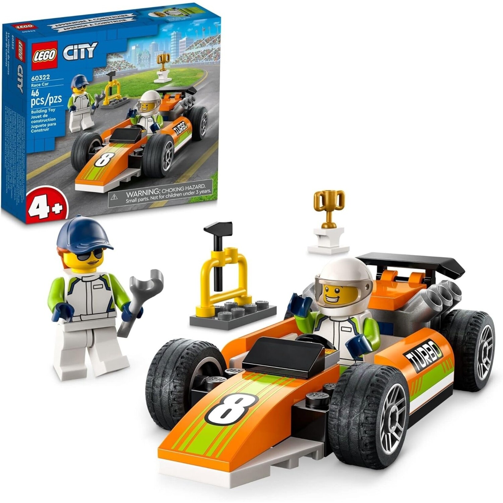 LEGO LEGO 60322 CITY RACE CAR #8 46 PCS