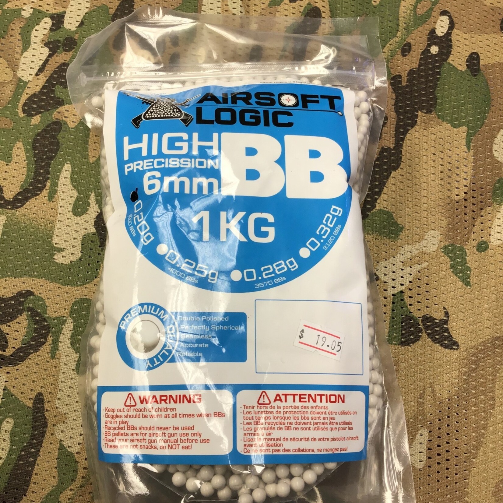 AIRSOFTLOGIC AIRSOFT LOGIC BB 0.20G (5000 RDS) (AL BB020-1KG)