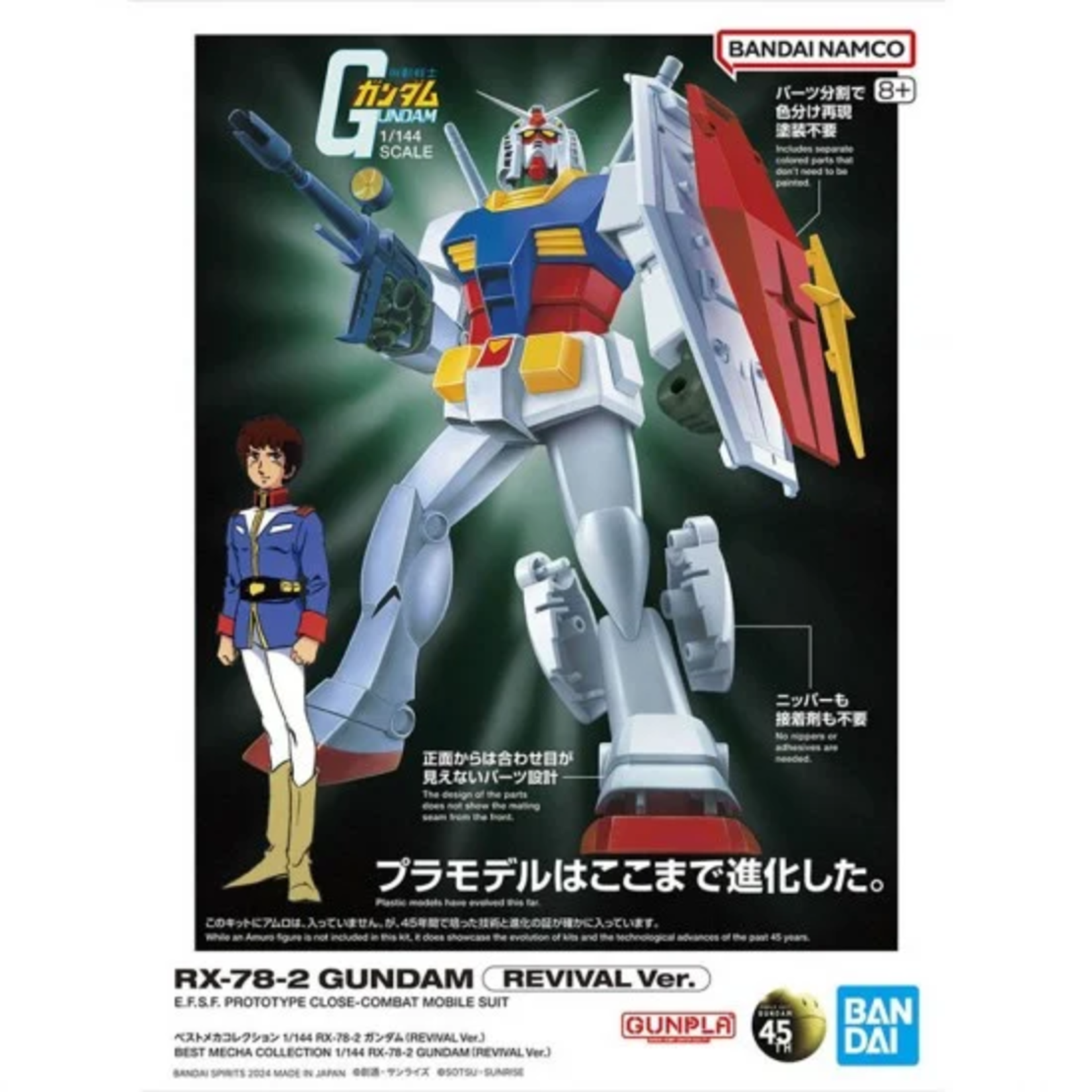 BANDAI RETRO NO.4 1/144 GUNDAM RX-78-2