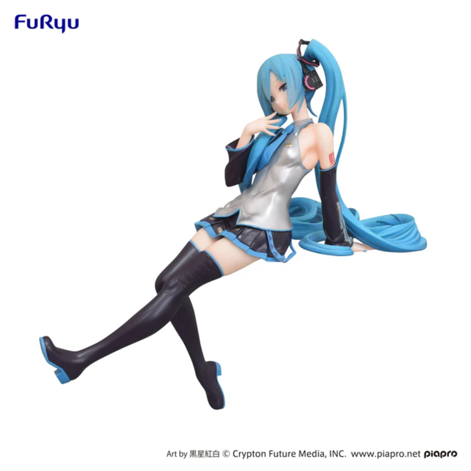 FURYU FURYU NOODLE STOPPER FIGURE HATSUNE MIKU KUROBOSHI KOUHAKU VER.