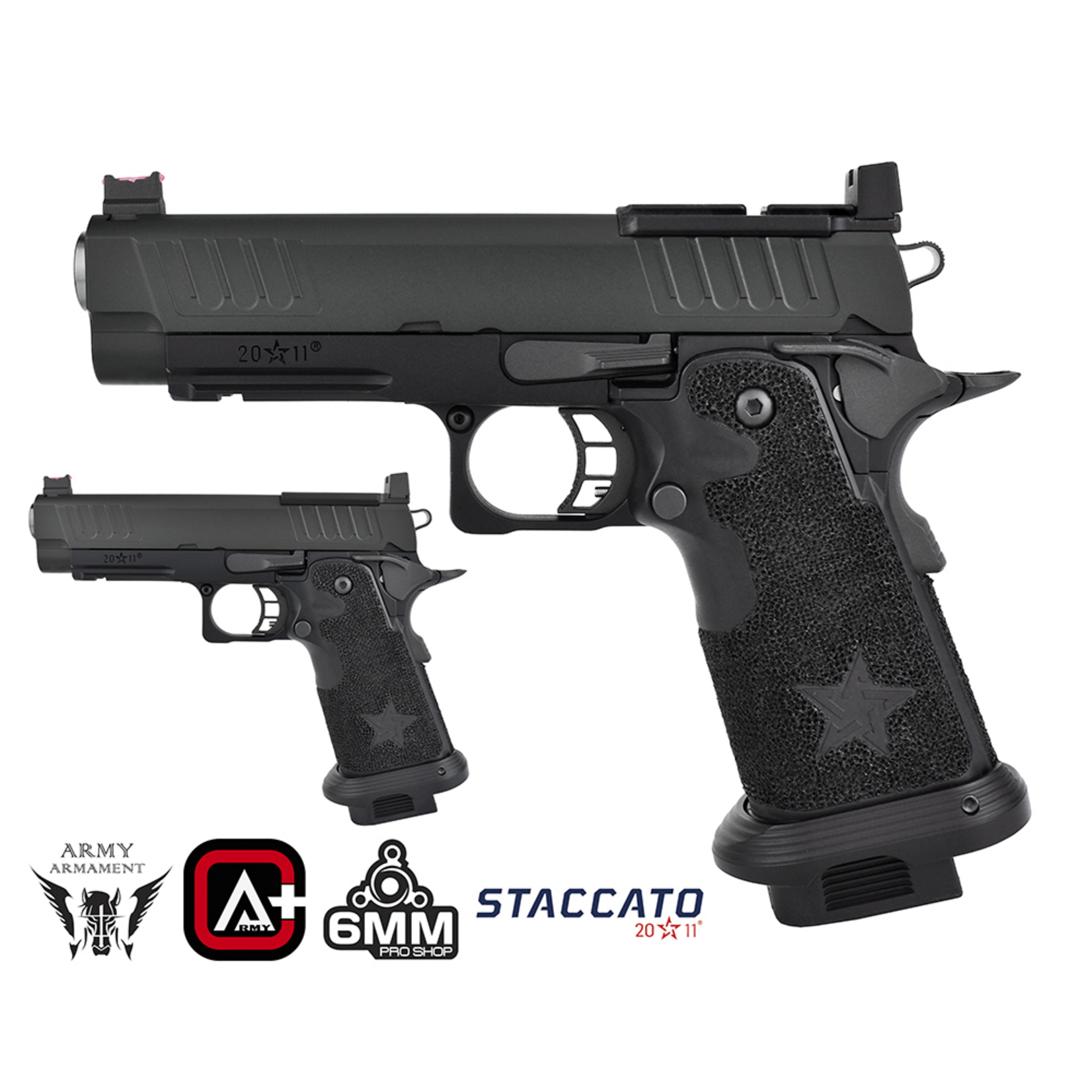Army Armament GAS ARMY ARMAMENT STACCATO P LICENSED 2011 HICAPA (PLUS VER.) (R611-3A)