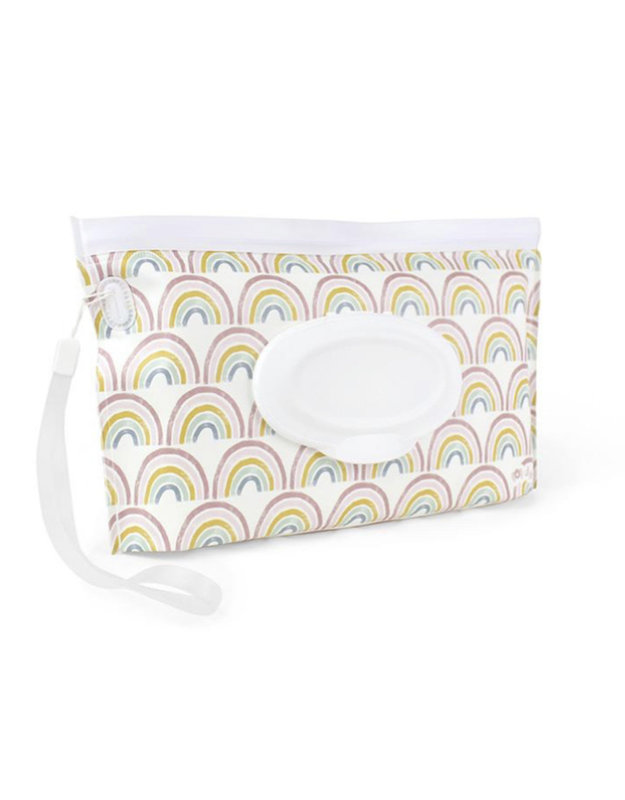 Itzy Ritzy Take & Travel Pouch™ Reusable Wipes Case - Rainbow