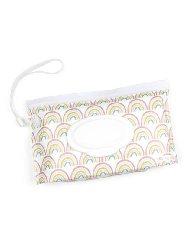 Itzy Ritzy Take & Travel Pouch™ Reusable Wipes Case - Rainbow