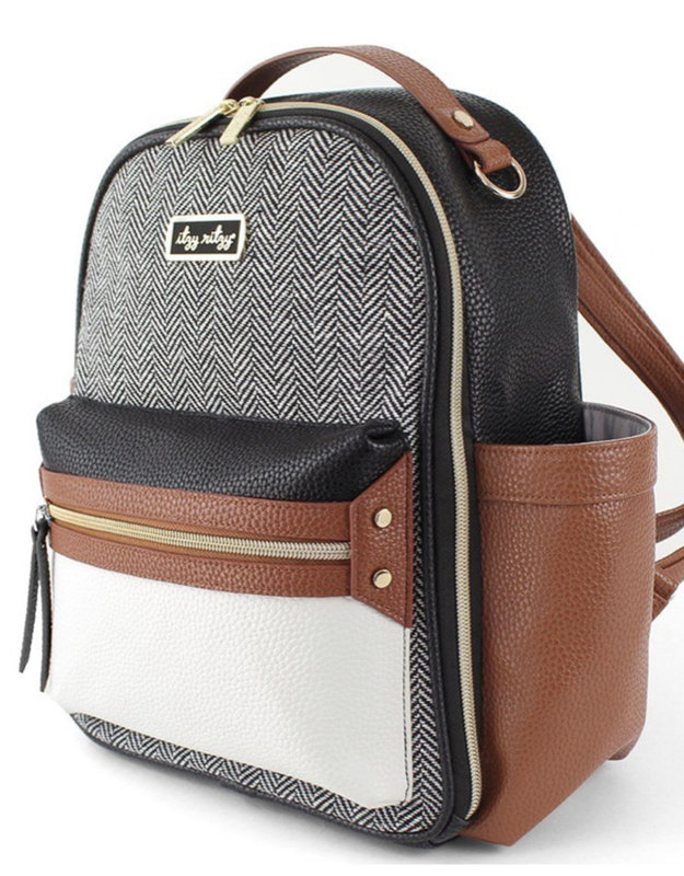 Itzy Ritzy Diaper Bag Itzy Mini™ - Coffee & Cream