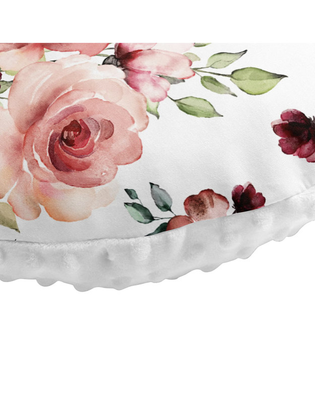 JLIKA Nursing pillow cover - Minky rose floral