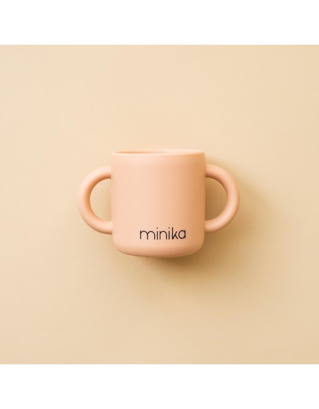 Minika Learning cup with handles - Blush