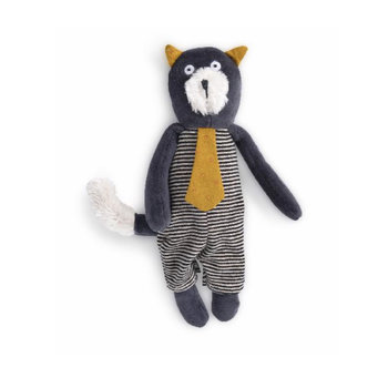 Moulin Roty Peluche Doux Petit Chat Gris - Alphonse