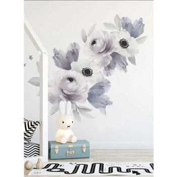 Simple Shapes Floral wall sticker - Peaceful purple